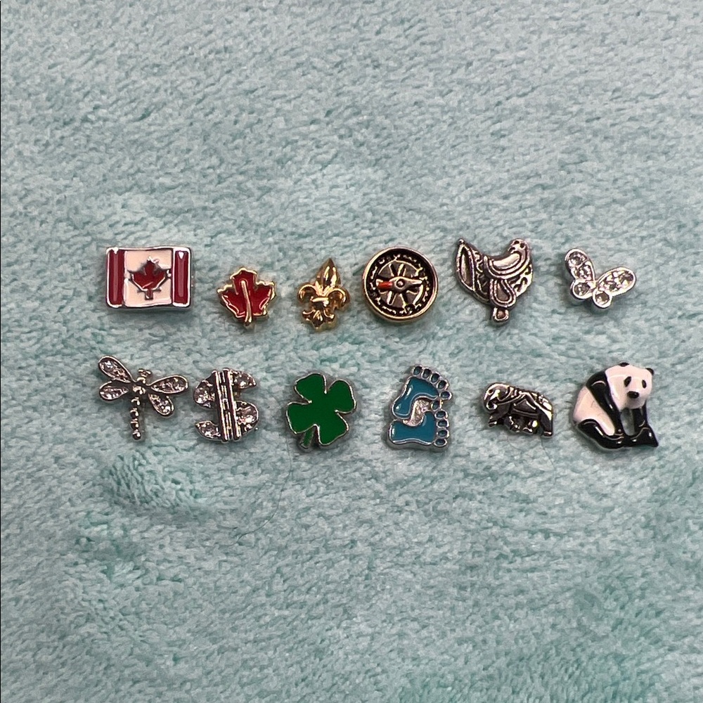 Floating Locket Charms - Canada theme